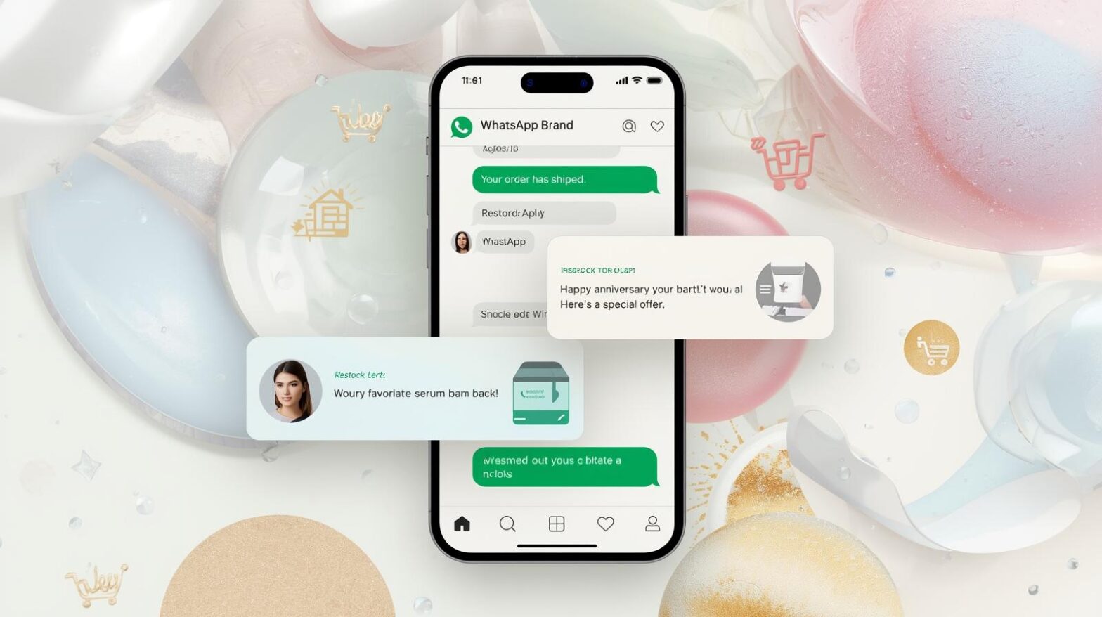 whatsapp automation for cosmetic brands